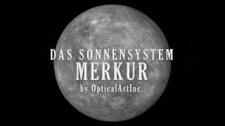 Merkur Das Sonnensystem Planeten amp Zwergplaneten 3D Animation [upl. by Ybbil]