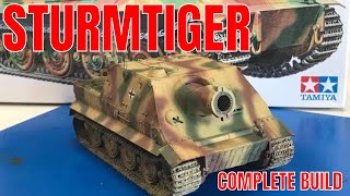 Building the Tamiya 135 Sturmtiger and Do it yourself zimmerit tutorial [upl. by Bronder]