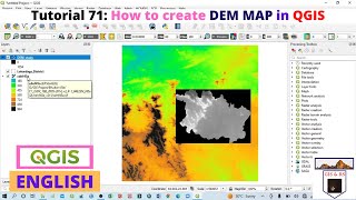 How to create DEM MAP in QGIS [upl. by Corso]