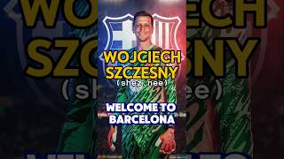 Wojciech Szczęsny to Barcelona here we go fcbarcelona goalkeeper soccer transfer [upl. by Lael]