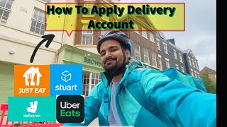 How To Apply For Delivery Driver in UK 2024 Easy Guide  Uber Eats Deliveroo  JustEat students [upl. by Duma586]