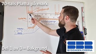 70talshus  Platta på mark med tunn underliggande isolering  Del 1 av 3  Bakgrund [upl. by Isaacson371]