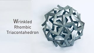 Wrinkled Rhombic Triacontahedron 2 JHChenTutorial [upl. by Pandich]