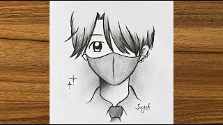 Easy anime drawing  How to draw anime step by step Easy drawing for beginners  Drawing pictures [upl. by Tsirc]