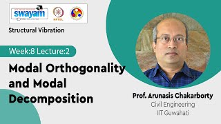 Lec 29 Modal Orthogonality and Modal Decomposition [upl. by Eraste]