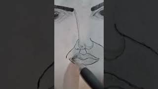 Drawing tutorial of Swami Vivekananda india shorts [upl. by Ojeillib866]