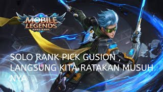 SOLO RANK PICK GUSION AUTO BANTAI  RISENZI mobilelegends mlbb mobilelegendsbangbang [upl. by Urbani49]