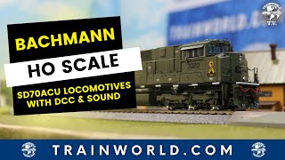 Athearn HO Scale SD70ACU Locomotives [upl. by Ahsotan824]