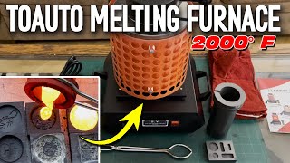 Casting Copper With The TOAUTO Melting Furnace  Easiest Beginners Casting Furnace [upl. by Allana132]