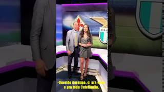 Giorgio Micheletti e Greta Beccaglia apres do programa Atuttogol na Itália saúdam Aurelino [upl. by Annej988]