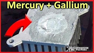 Mercury AND Gallium  Totally Destroys Aluminum Heatsink [upl. by Mendive]