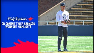 SMU QB commit Tyler Aronson private workout highlights  SMU Football Recruiting [upl. by Yehudit128]