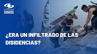 Fuerte video del momento en que le habrían disparado a soldado señalado de matar a tres militares [upl. by Artkele]