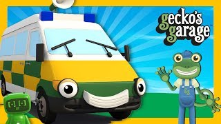 Ambulance Videos For Children  Geckos Garage  Truck Cartoons [upl. by Irolam]