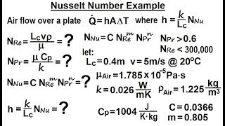 Physics Ch 24B  Convection Test Your Knowledge 15 of 26 Nusselt Number Example [upl. by Janel]