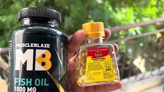 Muscle blaze Fish oil VS Seven Seas Cod Liver Capsule [upl. by Struve]