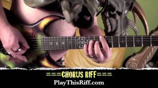 GWAR guitar lesson for PlayThisRiffcom [upl. by Atilol694]