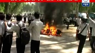 Allahabad Protest ovet BTech student death [upl. by Aubine257]