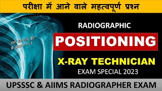 Important MCQs on Radiographic POSITIONING  HindiEnglish [upl. by Aenea]