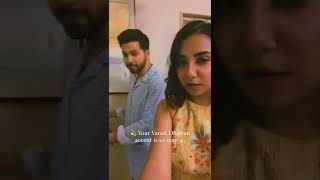 Prajakta Koli tries to copy Varun Dhawan in this hilarious video shorts varundhawan prajaktakoli [upl. by Ecinnahs]