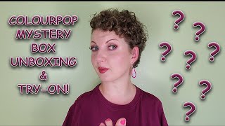 COLOURPOP MYSTERY BOX  Unboxing amp Tryon [upl. by Sievert489]