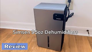 Simsen 95oz Dehumidifiers Review [upl. by Ainnek155]