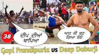 Gopi Frandipuria vs Deep Daburji  kabaddi match  Faggu kabaddi club [upl. by Checani]