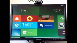 Microsoft Windows 8 Aero  Metro running on 128MB of RAM [upl. by Ahsikin]