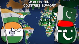 WHO DO THE COUNTRIES SUPPORT India or Pakistan Alternative Mapping P14 [upl. by Sheeree]