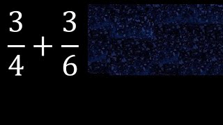 34 plus 36 Adding Fractions With Unlike Denominators 3436 How to find sum of two fractions [upl. by Atrebla]