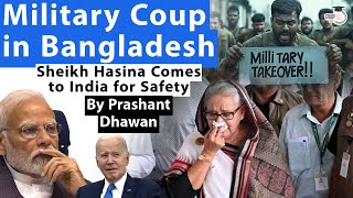 Military Takeover in Bangladesh  Sheikh Hasina Comes to India for Safety  Bad News for India [upl. by Stinky]