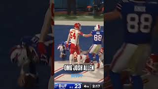 JOSH ALLENS CLUTCH TD Bills QB Scores Game Winning Rushing TD NFL Shorts mustsee trending [upl. by Ollehcram]