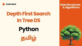 Depth First Search Tree  Data Structures amp Algorithms  Tamil [upl. by Chainey]