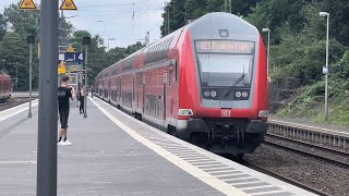 Ankunft RE5 nach Frankfurt Hbf mit 146 255 am Bahnhof Schlüchtern [upl. by Elle594]