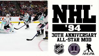 Lets Play NHL 94 30th Anniversary AllStar Mod [upl. by Ladin162]