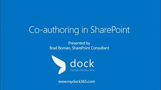 SharePoint Co authoring Feature  Training [upl. by Llennoc]