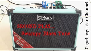 COOLMUSIC BP40 D Busking Amp 2nd Play  Swampy Blues played by Gazza Miller [upl. by Winna]