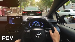 POV Driving the all new Toyota Corolla Hybrid G WxB in Dhaka  DRVN Clips [upl. by Enhpad]