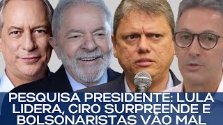 PESQUISA PRESIDENTE LULA LIDERA CIRO SURPREENDE E BOLSONARISTAS VÃO MAL [upl. by Htenaj495]