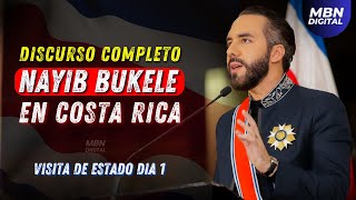 Discurso Completo del Presidente Nayib Bukele en Visita de Estado a Costa Rica  Día 1 [upl. by Asel]