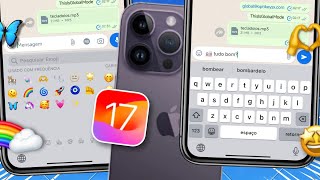 SAIU🤩 TECLADO iOS IGUAL DE IPHONE PARA ANDROID COM EMOJIS E SUGESTÕES 2024🫶🏻 [upl. by Yael]