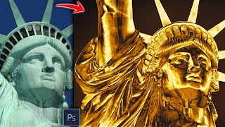 How To Gold Effect In Photoshop 3 Min  Turn Anything Into Gold [upl. by Adnama]