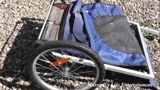 Folding Down A Schwinn Bicycle Trailer Maxwellsworld [upl. by Ssidnac724]