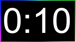Minuteur 10sec ALARME🚨 Compte à Rebours 10 Secondes Minuterie 10 Secondes Décompte 10sec [upl. by Hsakiv385]