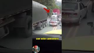 Recibió su merecido por no respetar la fila trucks trailers camioneros camiones camion [upl. by Haret]