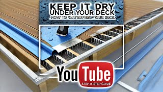 Keep it dry under your deck  How to Waterproof your deck [upl. by Curson]