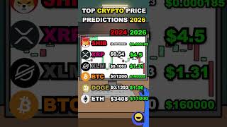 The best crypto price predictions for the year 2026📈🚀🔥 crypto predictions bitcoin [upl. by Yrovi850]