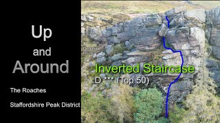 Inverted Staircase  D  Top 50  The Roaches  Staffordshire Peak District [upl. by Irra]