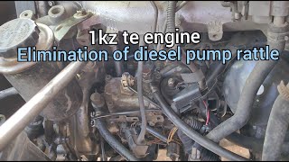 Elimination of diesel pump rattle  Toyota 1kz te engine sounds setting [upl. by Ahtennek]