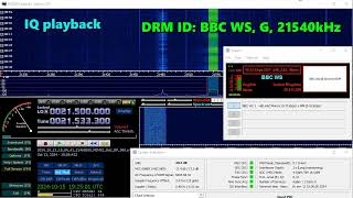 13102024 1506UTC 13m drm BBC WS G 21540kHz decoding software update [upl. by Cynthie]